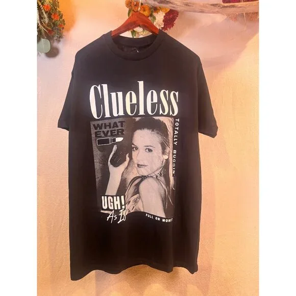 Clueless Movie Graphic Tee — Cher • “Whatever / As If / Totally Buggin” — Black - Picture 6 of 7